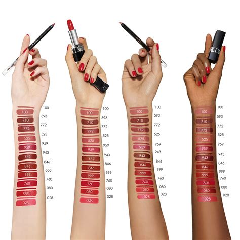 Dior lip liner swatches